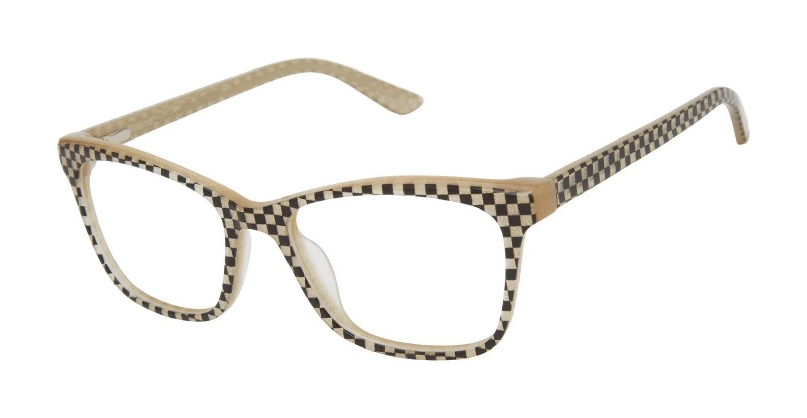 gx by GWEN STEFANI GX834 Eyeglasses - Black Checker Board